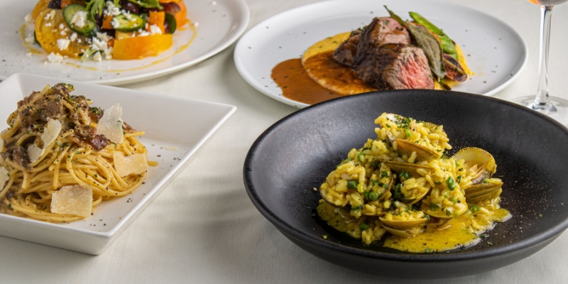 A close-up of delicious array of food, showcasing the menu at Pourhouse in Tinton Falls, NJ.