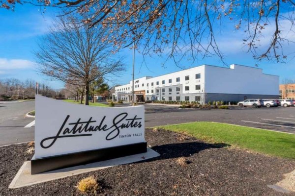 The Latitude Suites exterior view, perfect for stay during Jersey Shore hiking trails