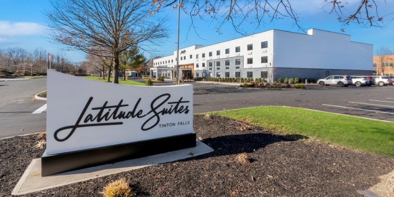 Latitude Suites, showcasing a cozy and inviting atmosphere for travelers at the Jersey Shore.
