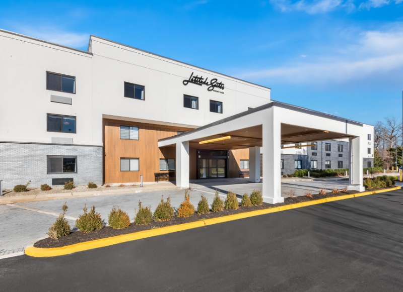 Hotel Near Sterling Ballroom - 1 Latitude Suites in New Jersey, located near the Sterling Ballroom, featuring modern architecture and welcoming entrance.