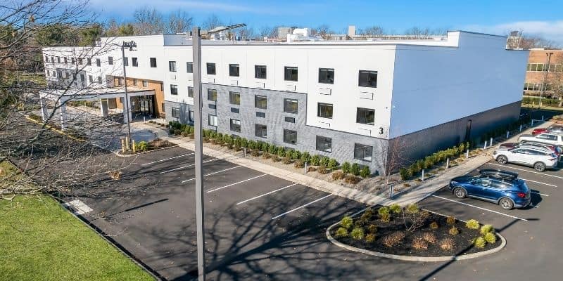 Complimentary parking at Latitude Suites near Tinton Falls